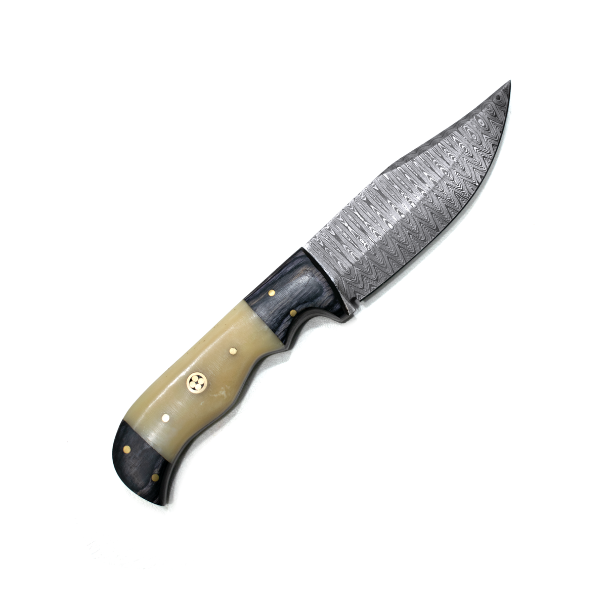 Damascus Steel Hunting Knife By Titan TD-170