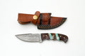 Titan Damascus Drop-Point Skinner TK-465