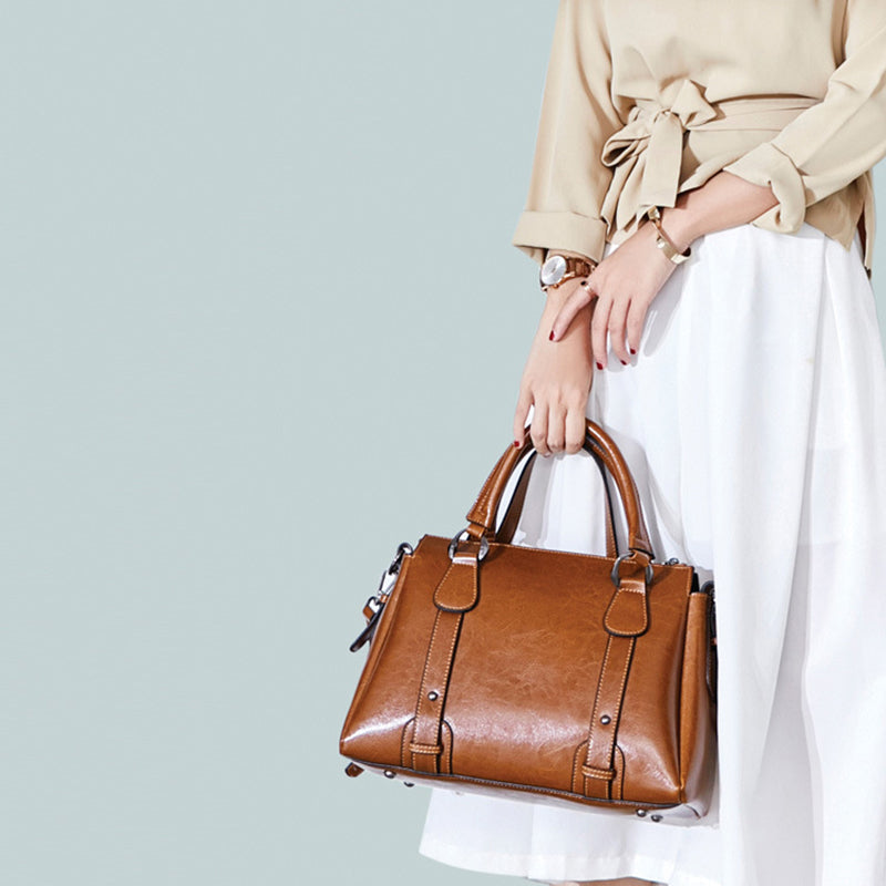 Handmade Top Grain Leather Women Shoulder Bags Stylish Ladies Leather Handbag Gifts For Her SX2833