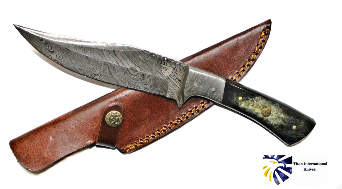 Titan Damascus Hunting Knife TD-193