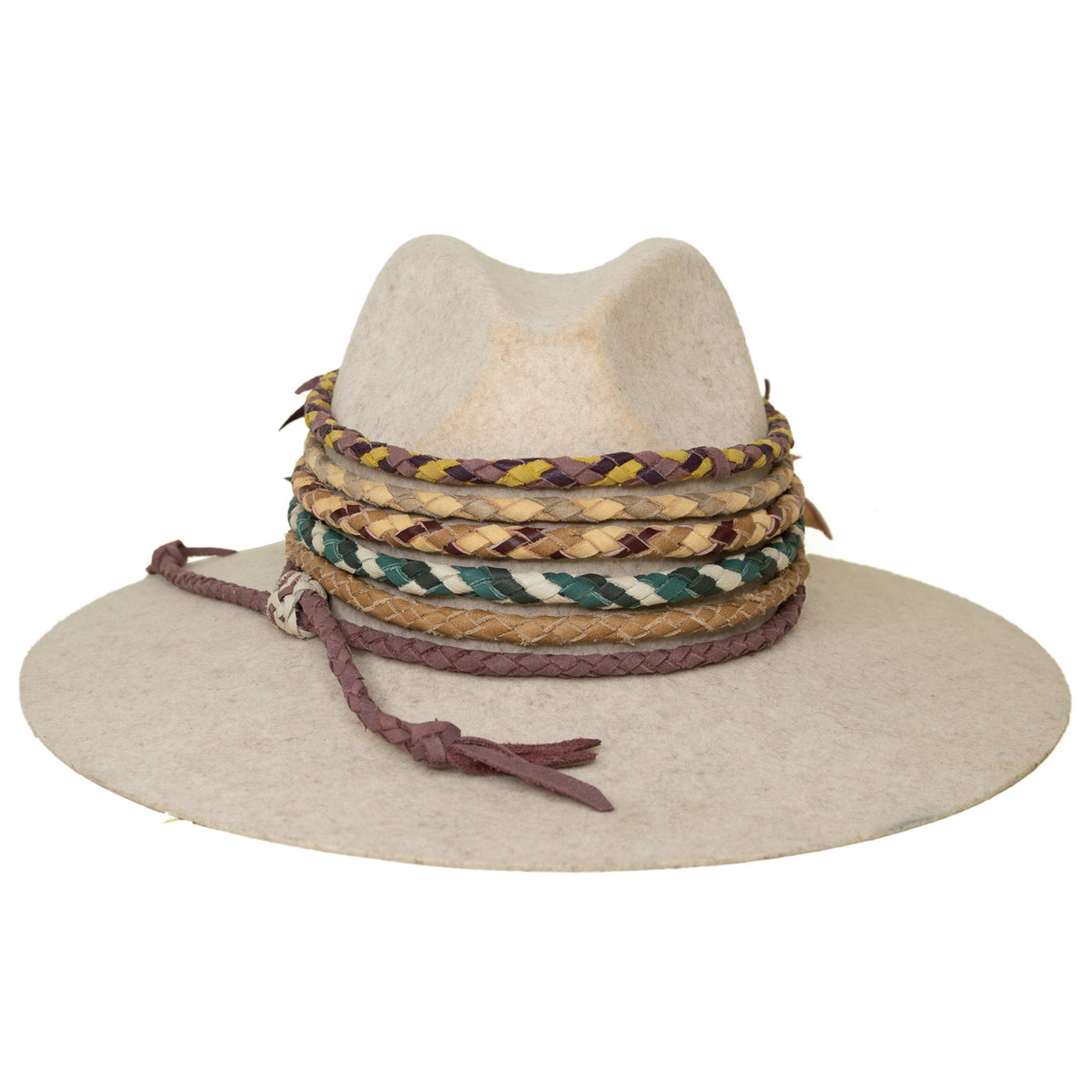 1948 Braided Hat Band: Tan