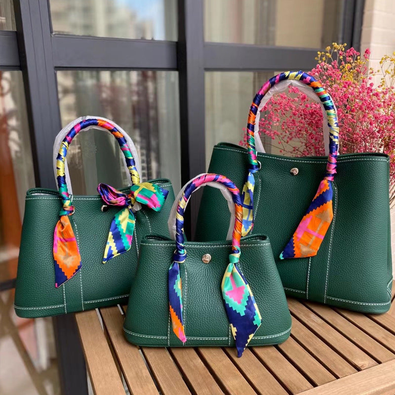 Genuine Leather Fashion Simple Large Capacity Portable Shoulder Bags