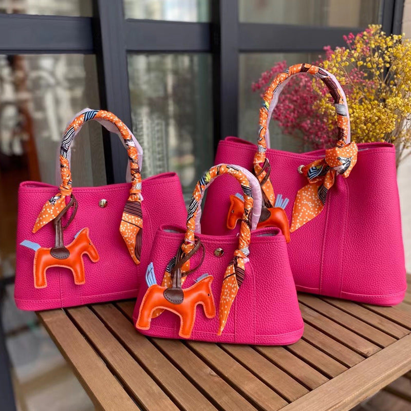 Genuine Leather Fashion Simple Large Capacity Portable Shoulder Bags