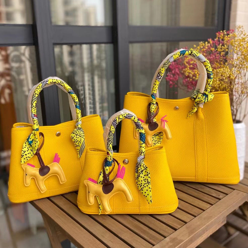 Genuine Leather Fashion Simple Large Capacity Portable Shoulder Bags