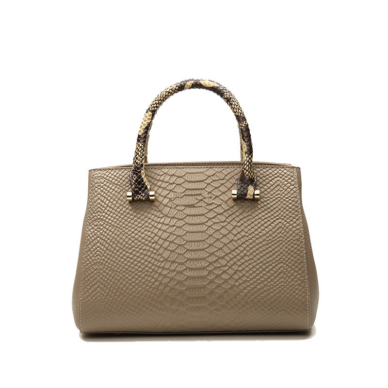 Women's Pattern Genuine Leather Hand High-grade Western Handbags