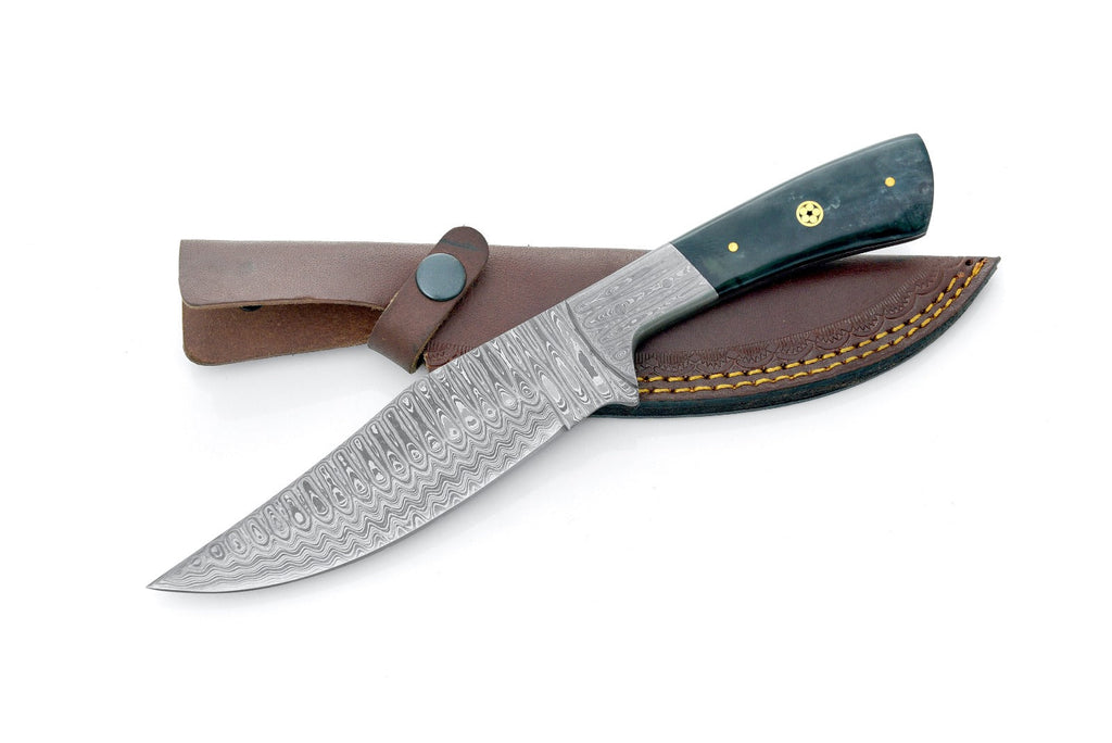 Titan Damascus Hunting Knife TD-193